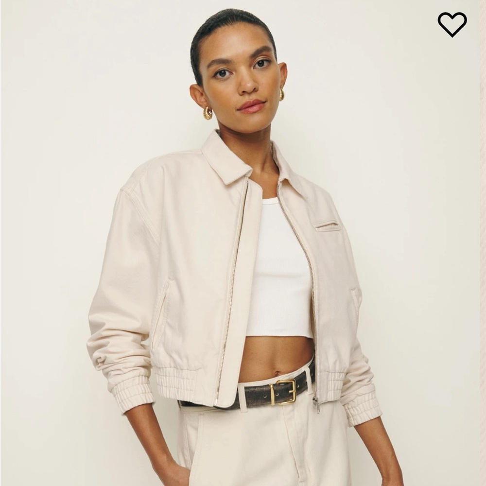 Reformation “Kinsley” Denim Bomber